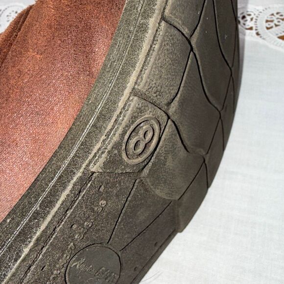 American Eagle Boho Fold-Over Combat Boots Women’s 8 Brown Faux Leather Aztec Wo - Picture 13 of 14